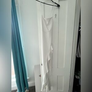 Windsor White Spaghetti Strap White Dress